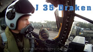 J 35 Draken cockpit flight [upl. by Crandell726]