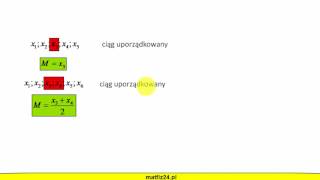 Średnia Mediana Dominanta  MatFiz24PL [upl. by Darla]