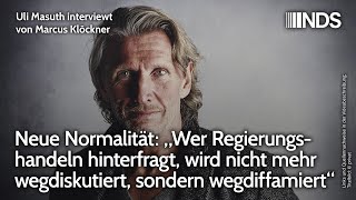 Uli Masuth „Wer Regierungshandeln hinterfragt wird nicht mehr wegdiskutiertsondern wegdiffamiert“ [upl. by Skutchan]