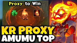 Proxy Amumu Top is massacring korean highelo so I stole the build INSANE 1v9 [upl. by Anelet]