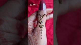 Finger mehandi design ❣️😌new finger mehandi designshorts ytshort mehndi Jyoti9T9arts love [upl. by Gasser234]