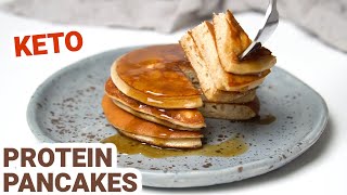 Keto Low Carb Protein Pancakes [upl. by Eidson57]