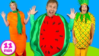 Yummy Fruits and Vegetables  Kids Songs Collection [upl. by Nahum]