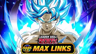 TOP 5 TUR LEVEL 10 LINKS 100 UNIVERSE TREE BLUE GOKU DBZ Dokkan Battle [upl. by Ramedlav511]