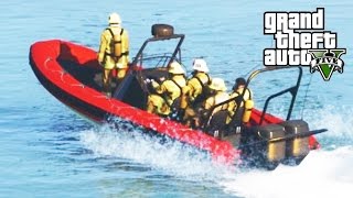 GTA 5 SAFD 4  Fire at Sea [upl. by Giorgi]