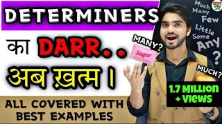 Determiners  Determiners In English Grammar  MuchManyFewSomeLittleAnyA FewToo Much [upl. by Bidle]