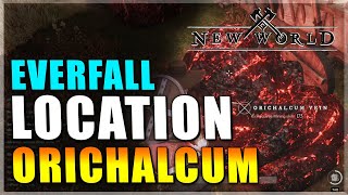 Orichalcum Vein Everfall Location New World [upl. by Aihsitan]