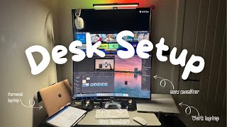 My Desk Setup for working from home and gaming  Desk Setup 2024 [upl. by Fernyak]