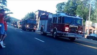 Winsted Fire Parade 82011 part 1 [upl. by Rehpotsihc]