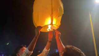 Making fly a Sky Lantern for Diwali Special 🪔 [upl. by Norma]