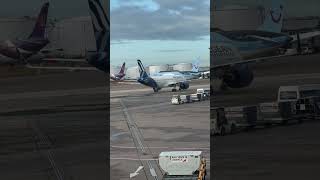 Aegean A320 Taxiing in Manchester airport after a flight from Heraklion [upl. by O'Conner]