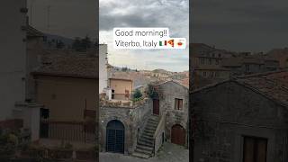 Mornig from the window in Viterbo Italy Beautifull small city near Rome [upl. by Yenaffit]