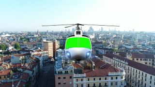 Helicopter Flying window green screen video effect HD footage [upl. by Dnomasor]