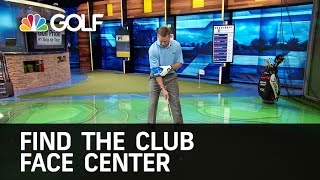 How To Find The Center of the Club Face  Golf Channel [upl. by Harty]