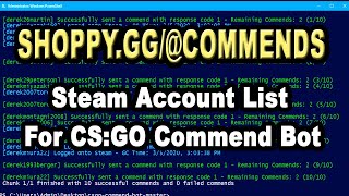 shoppyggcommends TEST account list Commend Bot [upl. by Naujet]