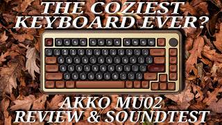 The THOCKIEST Keyboard amp ITS WOODEN  Akko MU02 UnboxingReview amp Sound Test [upl. by Mandal243]