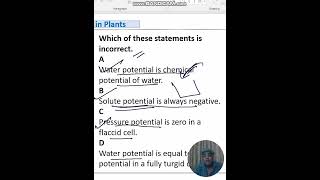 water potential question [upl. by Etnuaed]