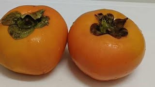 ASMR  CUTTING and Peeling of Kaki fruit Decor satisfying [upl. by Nylrahs]