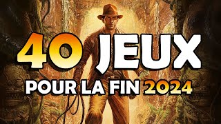 40 JEUX VIDEO les plus attendus FIN 2024  Dates de sortie sur PS5 XBOX Series XS Switch et PC [upl. by Nnylassej]