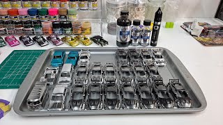 Comparing Alclad II Chrome to Molotow Chrome Hotwheels custom paint Whats better to use [upl. by Weinreb]