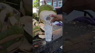 Wow This Coconut Has a lot of Water inside coconut satisfying shorts viralvideo [upl. by Llemij722]