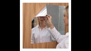 Flexible Mirror Sheets Self Adhesive Non Glass Mirror   get the item in description [upl. by Romola]