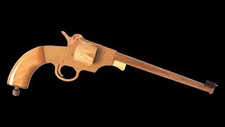 Reichsrevolver rubber band gun  free plans [upl. by Tybald749]