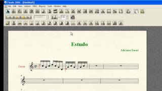 Learning to edit in Finale Notation Software  Tutorial Finale Modificar ou Exluir cabeça de nota [upl. by Volotta287]