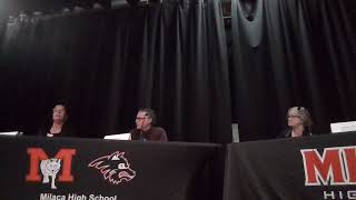 9 9 24 Milaca School Board Forum [upl. by Irtimed]