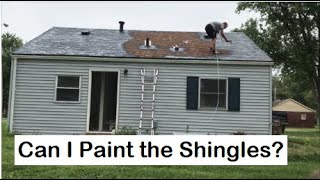 Painting an Asphalt Shingle Roof with Behr Multi Surface Roof Paint [upl. by Kallman]