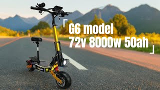 72v 8000w 50ah G6 electric scooterElectric 8000W 72V 8000w scooter [upl. by Odirfliw]