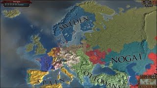 Europa Universalis 4 AI Timelapse  Superextended Timeline 14443500 [upl. by Henig194]