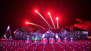 2023 Christmas Light and Firework Show  4K [upl. by Enuahs334]