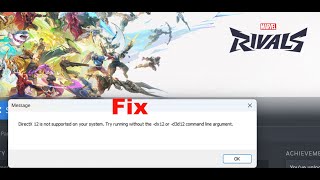 How To Fix Marvel Rivals Error DirectX 12 Is Not Supported On Your System On PC [upl. by Aina]