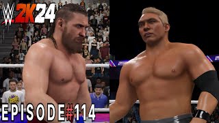 WWE 2K24 BITW Tournament 2024 Last 32 EP114 Bryan Danielson Vs Kazuchika Okada [upl. by Knah462]