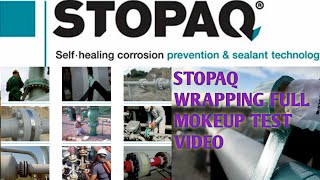 STOPAQ® Wrappingband  PVC Outerwrap Application  Mokeup Test Detail Video  Demo Stopaq Wrapping [upl. by Louisette601]