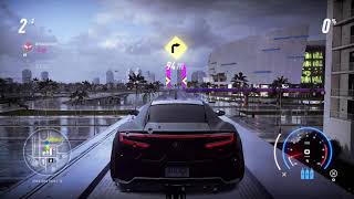 NFS HEAT  HOW TO SMASH THE BILLBOARD IN DOWNTOWN PALM CITY Need For Speed Heat [upl. by Yerdua]