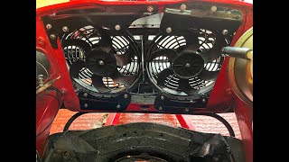 Sunbeam Alpine Fitting Twin Electric Fans and Twin Relays [upl. by Ayt390]