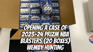 Opening a case of 202324 Panini Prizm NBA Basketball Blasters 20 boxes Unboxing and Review Wemby [upl. by Illah785]