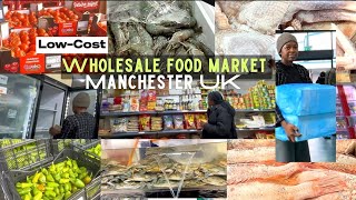 Affordable Wholesale Food Market in Manchester UK fish fruits meat vegNew Smithfield Market [upl. by Rabka379]