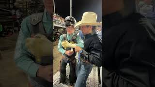 A look behind the chutes at Xtreme Bulls cowboy rodeo bullriding rodeotime [upl. by Clellan]