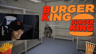 IL SEST ENFERMÉ DANS LA CHAMBRE FROIDE  BURGER KING Simulator ft Aupslo amp Mitro [upl. by Alysia]