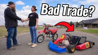 Trading my Dirt Bike for a Shifter Kart on Facebook Marketplace [upl. by Mic]