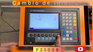 Cambio de idioma  Controlador F2100B [upl. by Adnolay]