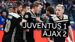 JUVENTUS 12 AJAX UCL HIGHLIGHTS [upl. by Leaper]