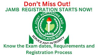 JAMB 2024 Registration Starts NOW  Easy Steps to Register with Less Stress [upl. by Kaye]