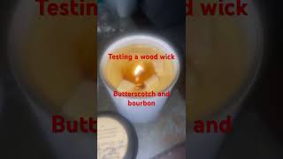 Testing a wood wick candle woodwick [upl. by Yelrehs]