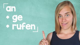 The Perfect Tense in German  Part 3 Separable Verbs  A2 with Jenny [upl. by Pauiie]