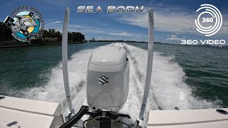 360 Video  Sea Born FX24 with 300HP Suzuki [upl. by Vassar]