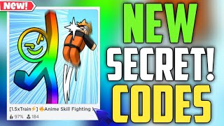 ANIME SKILL FIGHTING New Codes 2023  ROBLOX SECRET CODES TRAIN [upl. by Akaenahs]